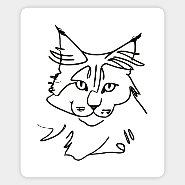 Maine Coon Magnet by Sobalvarro